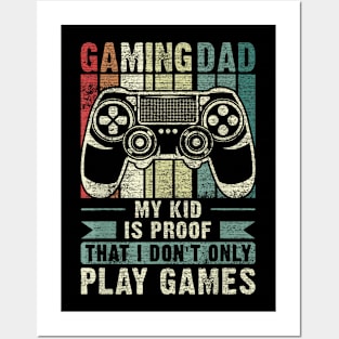 Gaming Dad Father Kid Father'S Day Posters and Art